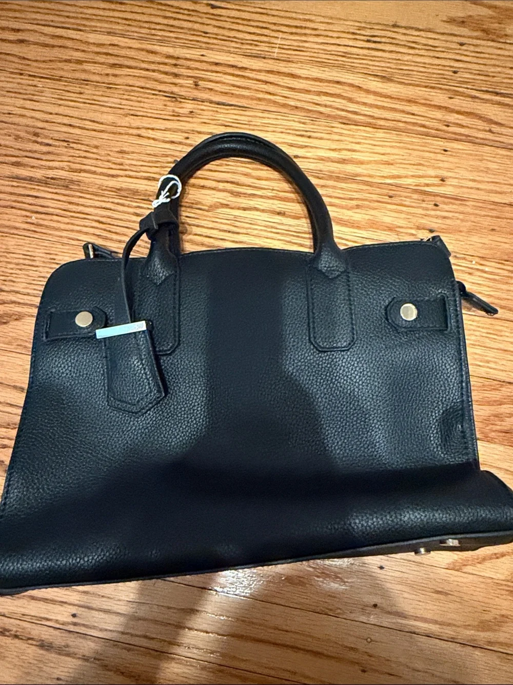 Classic Black Tote Handbag w strap